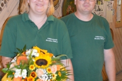 Schriftführerin Martina mit Schützenmeister Andreas