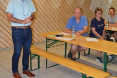 Bürgermeister Huber bei der GV